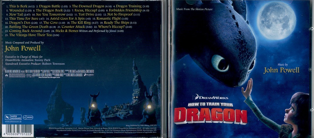 Jonsi How To Train Your Dragon Cd Uk 2010